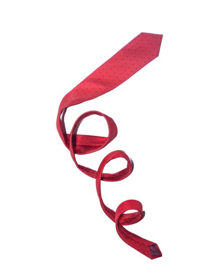 RED POLKA DOT TIE