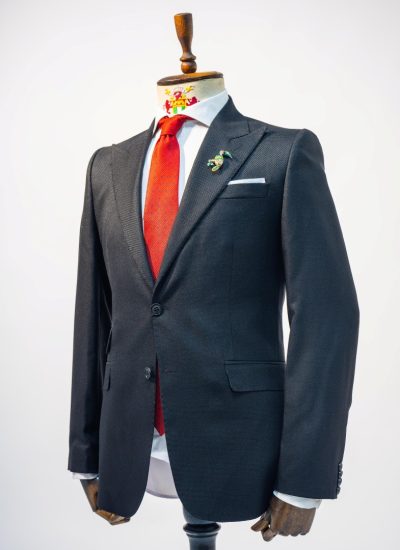 BLACK SHARKSKIN CLASSIC SUIT S26